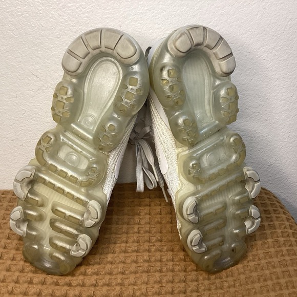 Nike Air Vapormax Flyknit 3 Sneakers Womens Size 8 Gray Lace Up Running Shoes - Picture 5 of 8